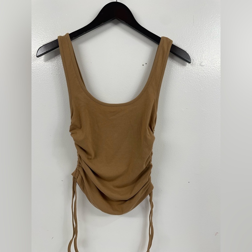 4TH RECKLESS Women's Brown Tank Top SMALL